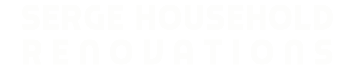 Serge Household Renovations in Bristol & South West Logo Text